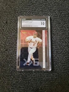2002 Topps Finest Baseball Albert Pujols #35 - CGC 10 - DVS 4139 - Picture 1 of 2