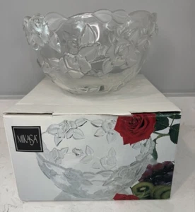 Mikasa Rosenblüten Frost Schüssel, erstaunlich 9,5" Durchmesser SA021-959 mit Originalkarton - Bild 1 von 12