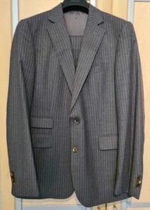 Windsor WA Salerno-WH Sarro Herrenanzug Größe 52,grau gestreift, 2 Knöpfe Y - Bild 1 von 7