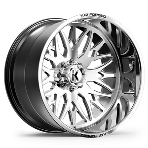 24x14 KG1 Forged KC014 Trident Polished Wheel Blank (-76mm) - Picture 1 of 5