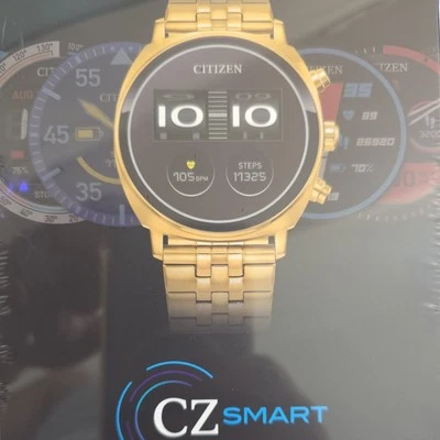 Citizen CZ Smart Touchscreen Gold Stainless Steel Smart Watch 44MM MX1002-57X - Image 1 of 4