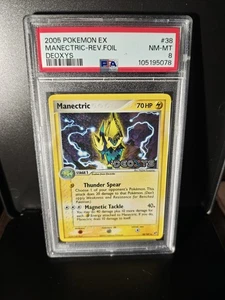 PSA 8 NM-MT  2005  Manectric -Rev-Foil 38/107  Pokemon Card  - Picture 1 of 4