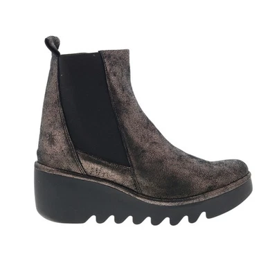 Botas Chelsea Fly London Bagu BAGU233FLY-010 de cuero gris para mujer Foto 1 de 4