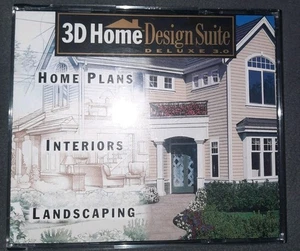 3D HOME DESIGN SUITE DLX 3.0, 6-DISC PC CD-ROM SOFTWARE, HOME PLANS + BRODERBUND - Picture 1 of 6