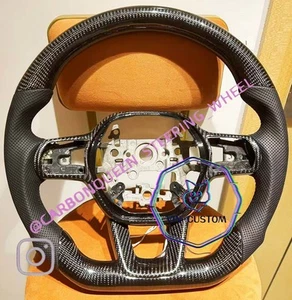 REAL CARBON FIBER STEERING WHEEL FOR HONDA CIVIC WITH HEATED 2020-2022YEARS - Picture 1 of 6