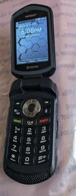 Celular plegable Kyocera DuraVX 4G LTE E4610 16 GB resistente PTT Verizon ~ foto real del teléfono Foto 1 de 4