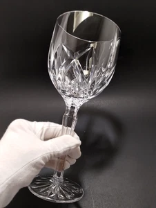WATERFORD MARQUIS~BROOKSIDE~Crystal Water/Wine Goblet 8-5/8"~partial Sticker - Picture 1 of 11