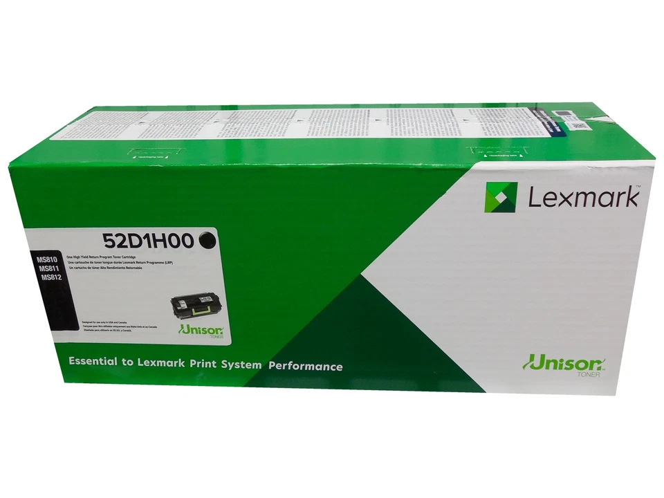 Cartucho de tóner de alto rendimiento Lexmark 52D1H00 (521H) 25 k genuino OEM original Foto 1 de 1