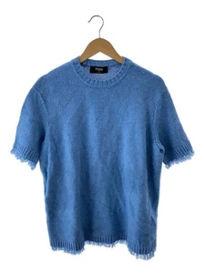 FENDI Knit & Sweater (Thick) 50 Cotton BLU Plain FZX144 AN3T Used - Picture 1 of 5