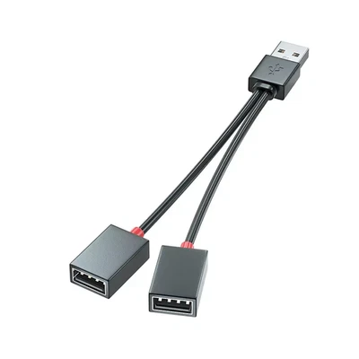 Cavo Sdoppiatore USB per Auto HUB USB 1 Ingresso 2 Uscite Cavo Adattatore Multif - Immagine 1 di 4