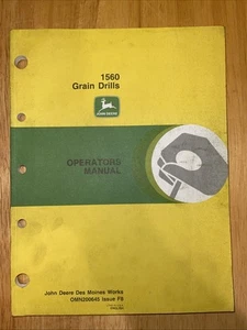 John Deere 1560 Grain Drills Operator's Manual OMN200645 Issue F8 - Picture 1 of 2