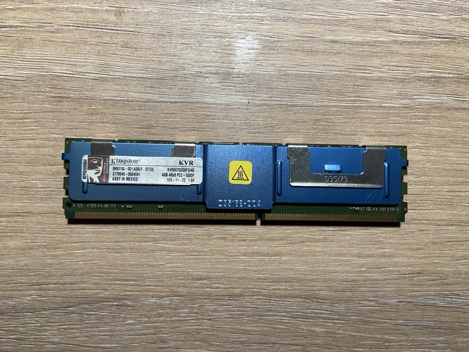 Kingston 4GB 4Rx8 PC2 - 5300F DDR2 Server RAM - Tested - Good Condition - Bild 1 von 2