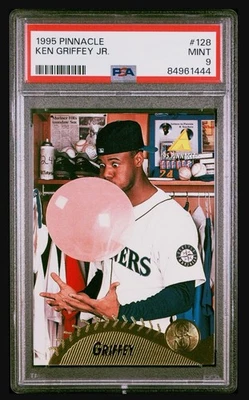 Pinnacle Ken Griffey Jr. 1995 #128 PSA 9 como nuevo corte Seattle Mariners Foto 1 de 2