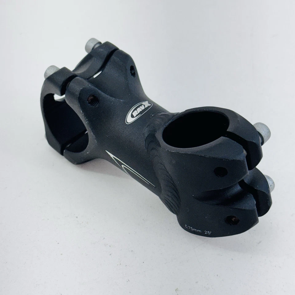 Vástago RavX de colección 1 1/8 pulgadas High Rider sin rosca 31,8 mm MTB 75 mm negro A21 Foto 1 de 4