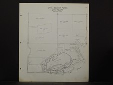 Wisconsin Walworth County Map 1966 Lake Beulah Both Sides Rev. 1982 P4#54