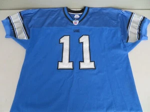 Detroit Lions AUTHENTIC TRIPLE STITCH Jersey #11 Roy Williams Reebok Size 52 - Picture 1 of 15