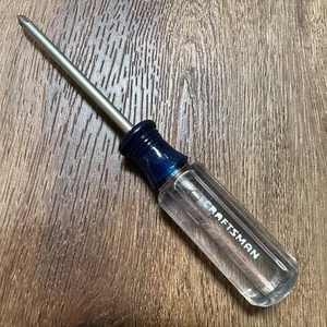 Craftsman 41294 Screwdriver #1 Phillips USA 3" New Old Stock Clear Handle - Picture 1 of 7
