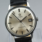 Vintage Exc+5 Omega Seamaster 166.002 Cal. 565 Men's Automatic Watch Date Silver