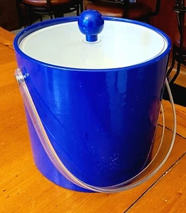 Vintage Royal Blue Ice Bucket - JCPenney Exclusive, Retro Barware - Picture 1 of 5