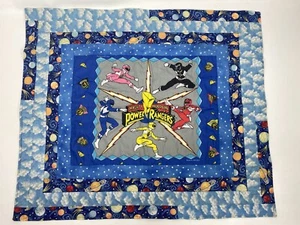 Project Linus Quilt 36x30 Mighty Morphin Power Rangers Crib Top Blanket - Picture 1 of 4