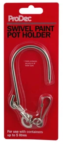 ProDec DIY Decorating Metal Stainless Steel Swivel Paint Pot Holder Hook - Picture 1 of 2