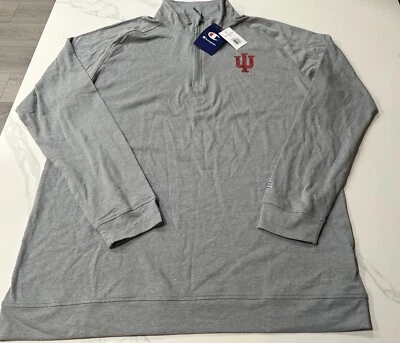 Indiana University Hoosiers Hombre Campeón 1/4 Cremallera Manga Larga (Grande) Venta al por menor $60 Foto 1 de 4