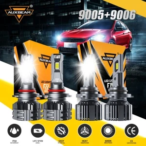 AUXBEAM LED Headlight Kit 9005 9006 For GMC Sierra / Chevy Silverado 1500 99-06 - Picture 1 of 12