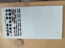 DECALS 1//43 ANCIENNES PLAQUES IMMATRICULATION FRANCE A COMPOSER VIRAGES  T134