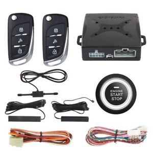 EASYGUARD car alarm remote start push button automatically lock pke keyless go