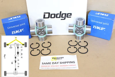 2008-2019 Dodge Ram 4500 5500 Front 4x4 Axle Shaft U Joints Magna Left & Right - Image 1 of 4