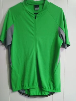 Vintage Nike Men's Cycling Jersey Zipper Green Size XL - Image 1 of 4