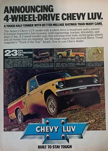 Vintage 1970's CHEVY LUV Truck Print Advertisement Retro Magazine Ad - Picture 1 of 1
