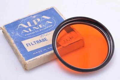 ✅ ALPA FILTER 47MM FILTRABE 56 ORANGE FOR LENS ON 35MM CAMERA - Image 1 of 2
