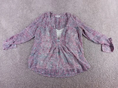 Maternidad Mujer Manga Larga Mediana Multicolor Geométrico Poliéster Cuello en V Foto 1 de 4