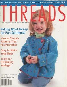Tauntons Threads Magazine Nov 2003 Corset Boning Felting Slipcovers Yoga Wear - Picture 1 of 5