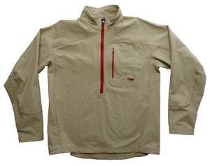 Outdoor Research OR M 1/2 Zip Pullover Windbreaker Jacket Contour Khaki 56175 - Picture 1 of 15