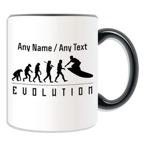 Personalised Gift Surfing Mug Money Box Cup Evolution Design Player Team Name PE - Picture 1 of 20