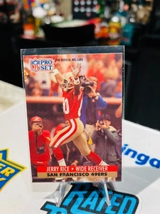 1991 Pro Set - #654 Jerry Rice SAN FRANCSICO 49ERS - Picture 1 of 2