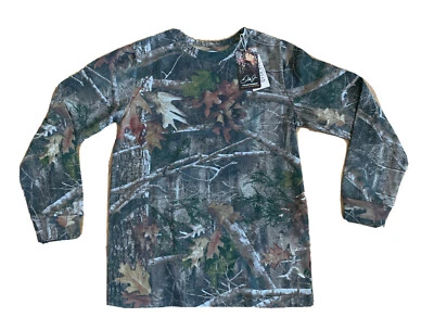 Red Head Long Sleeve T Shirt Youth True Fit Kanati Mossy Oak Crew Neck Tee NWT - Image 1 of 4