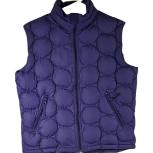 Purple Goose Down Vest Womens XL Puffer 80% 650 Fill Power Outdoors Vintage - Picture 1 of 12