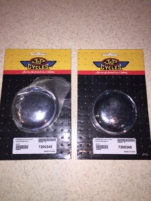 TAPA DE GAS CROMADA HARLEY J & P CICLOS SIN VENTILACIÓN 73-82 FATBOB 2 TAPAS 1 Nueva 1 Abierta Foto 1 de 4