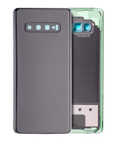 Backcover Glas mit Kameralinse kompatibel für Samsung Galaxy S10 Plus (schwarz) - Bild 1 von 3