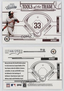 2005 Playoff Absolute Memorabilia Tools of the Trade Red /250 Eddie Murray HOF