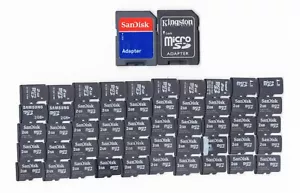 Lot Of 50x 2GB MicroSD Memory Cards & 2x Full Size SD Adapters (Misc. Brands) - Picture 1 of 3