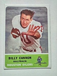 1962 Fleer #47 Billy Cannon Houston Oilers