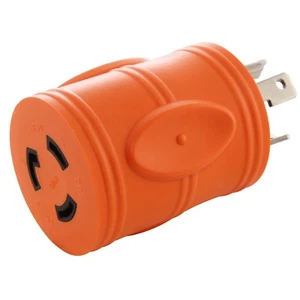 Adaptador conector hembra 30A 125V NEMA L5-30 macho a 20A 125V NEMA L5-20 - Imagen 1 de 8
