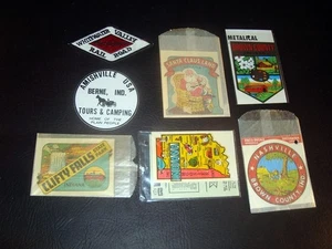1970s/1980s Indiana Decals and Patches, 7 Pieces In All - Picture 1 of 1