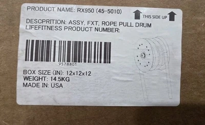 Conjunto de tambor Life Fitness RX950 (45-5010) cuerda OEM - Nuevo en caja Foto 1 de 4