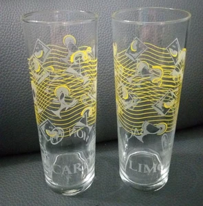 Set 2 bicchieri da cocktail alti Bacardi Limon Rum - Foto 1 di 3