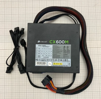Corsair CX600M I.T.E. Power Supply 75-002018 - Image 1 of 4